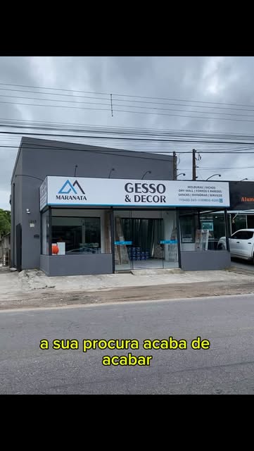 Fachada da loja Maranata Gesso e Decor em Peruíbe
